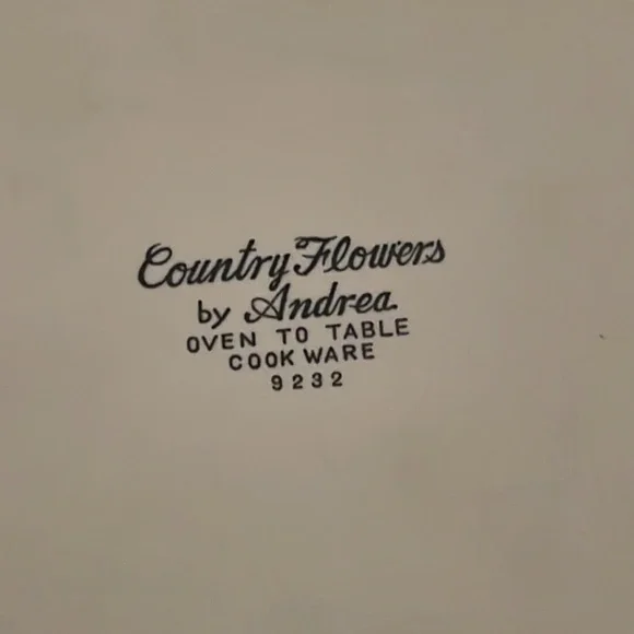 Vintage Country Flowers by Andrea Casserole Dish - Picture 4 of 7